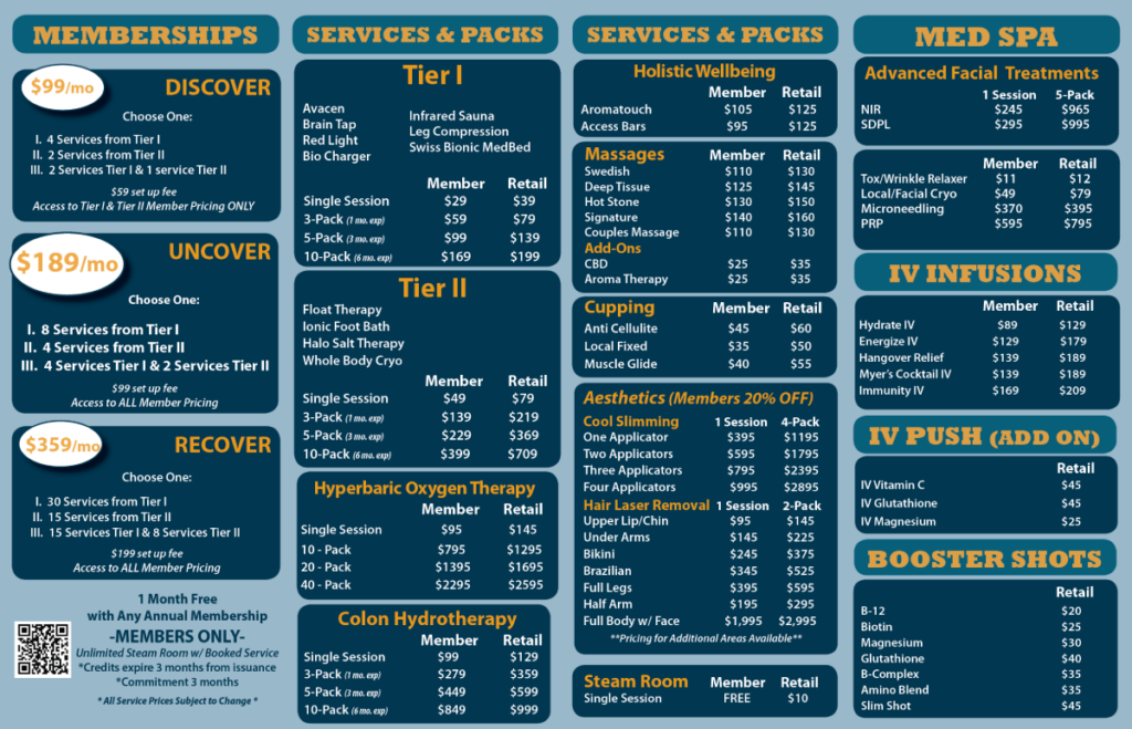 med-spa-price-list